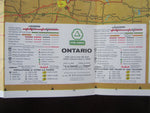 1962 Ontario Road Map - Cities Service