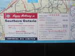 1962 Ontario Road Map - Esso