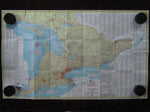 1962 Ontario Official Government Road Map