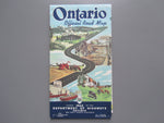 1962 Ontario Official Government Road Map