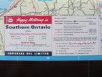 1963 Ontario Road Map - Esso