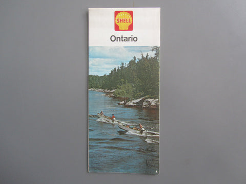 1963 Ontario Road Map - Shell