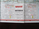 1964 Ontario Road Map - Supertest