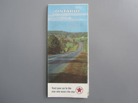 1965 Ontario Road Map - Texaco