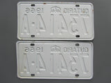 1966 YOM Clear Ontario License Plates