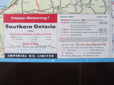 1966 Ontario Road Map - Esso