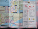 1968 Ontario Official Government Road Map