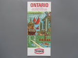 1968 Ontario Road Map - Texaco