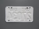 1969 YOM Clear Ontario Motorcycle License Plate