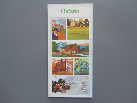 1970 Ontario Road Map - Esso