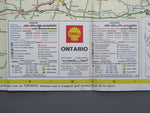 1970 Ontario Road Map - Shell
