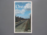 1971 Ontario Official Government Road Map