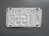 1973 YOM Clear Ontario Motorcycle License Plate