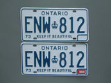 1974 Ontario License Plates