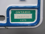 1975 Ontario License Plates