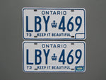 1976 Ontario License Plates