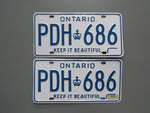 1980 Ontario License Plates