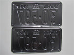 1957 YOM Clear Ontario License Plates