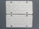 1964 YOM Clear Ontario License Plates